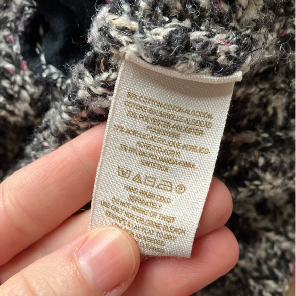 Free People Asymmetrical Moto Zip Knit Sweater Jacket size Medium - Picture 10 of 10